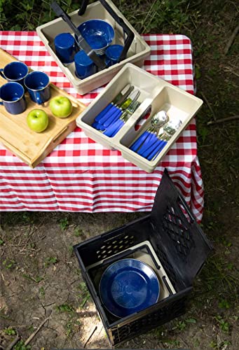 Tradesman Utility Kit (Tradesman Single Black crate - Sky Blue tray) - color: Tradesman Single Black crate - Sky Blue tray