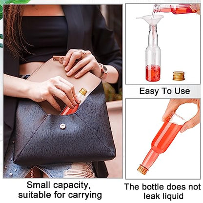 3.3 oz 120 Pcs Mini Liquor Bottle Plastic Alcohol Bottle, Gold - color: Gold, size: 3.3 oz