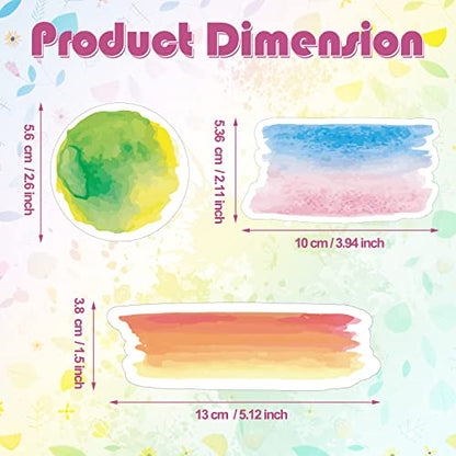 Yexiya 240 Pcs Watercolor Classroom Labels Cutouts for Bulletin Board