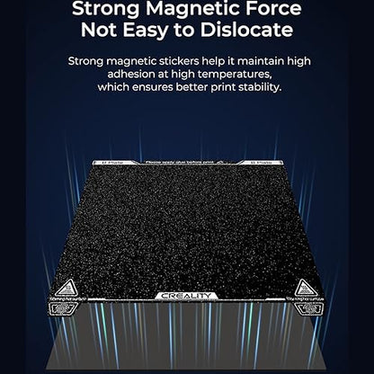 Creality K1 Texture PEI Build Plate Kit, Flexible Spring Steel Platform with Texture PEI Surface and Magnetic Base Sheet Kit for K1, Ender 3 S1/Pro, Ender 3 V3 SE, Ender 5 S1 3D Printer 235x235mm - size: K1 Texture PEI