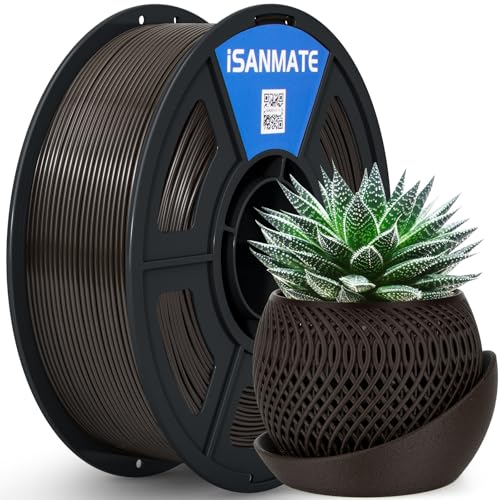 iSANMATE ASA Filament 1.75mm Chocolate Brown 1KG, UV & Weather Resistant 3D Printer Filament Perfect for Outdoor Functional Parts, for Bambu Lab 3D Printers,AMS,AMSLite, 1kg Spool (2.2lbs) - color: Chocolate Brown