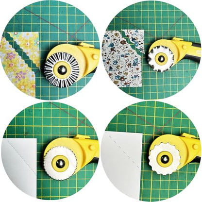 45mm Rotary Cutter for Fabric with 9 Replacement Rotary Blades - color: color04