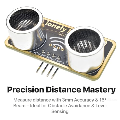 Lonely Binary 5-Pack HC-SR04 Ultrasonic Sensor I2C UART for C++ & ESP32