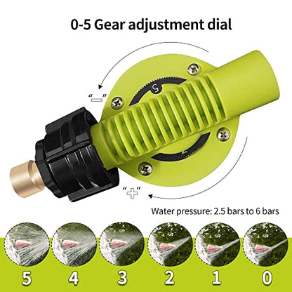 ESP Car Wash Foam Gun for Garden Hose Adjustable Hose Wash Sprayer Thick Filtration with Metal Handle Washing Mitts 6 Levels of Foam Concentration Snow Foam Blaster Quick Connector to Any Cleaning