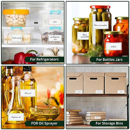 1000 Removable Freezer Labels, 1 x 3 in Waterproof Storage Stickers - size: 1000pcs 1" x 3"