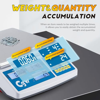 CGOLDENWALL Industrial Counting Scale 66lb/30kg Digital Inventory Scale