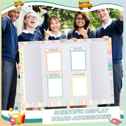 Fuyoooo 90 Pcs Science Fair Board Supplies, Pastel - style: Pastel