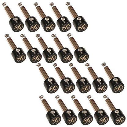 20 Pieces Solder-Free Solderless 1/4" Connectors Guitar Effects Patch Cables
