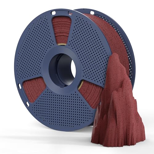 SUNLU Marble PLA Filament 1.75mm, 1KG (2.2LBS), Brick Red - color: A-marblepla-1kg-brickred