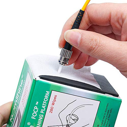 Optic Fiber Cleaning Inspection Probe with 3.5 inch Fiber Microscope Display+2.5mm Universial Male Tip+SC/LC UPC Female Connector+1.25mm/2.5mm Cleaner Pens+Cleaning Cassette - style: KIC-5D