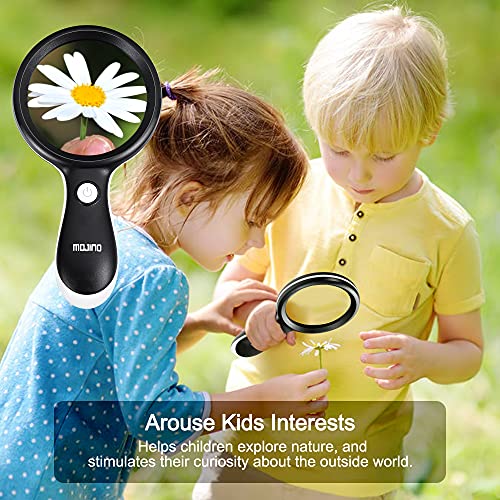 10X Lighted Large Handheld Reading Magnifier Glasses