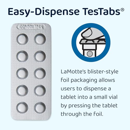 Lamotte TesTab Refill, Phosphorus Test Tablets for Phosphate Kit, 5422A-H, 50 Tests