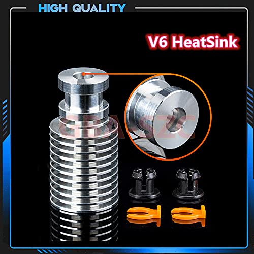 Upgrade V6 Hotend 12V 40W Kit,Remote Bowen Print J-Head Hotend Titanium Alloy HeatBreak Cooling Fan Bracket for 3D Printers V6 Hotend,Titan,Dual Driver Extruder.(12V Brass Nozzle Kit) - color: V6 Hotend-12V Kit