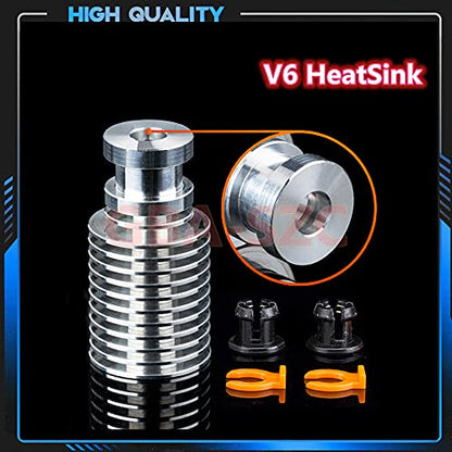 Upgrade V6 Hotend 12V 40W Kit,Remote Bowen Print J-Head Hotend Titanium Alloy HeatBreak Cooling Fan Bracket for 3D Printers V6 Hotend,Titan,Dual Driver Extruder.(12V Brass Nozzle Kit) - color: V6 Hotend-12V Kit