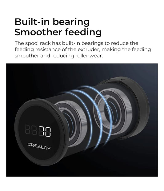 Creality Weighable 3D Digital Spool Rack Filament Holder Buit in Bearing Compatible with Anycubic Vyper Mega Ender 3 V2 Pro, Sidewinder X1 X2 Aluminum Profiles Frame 3D Printer Upgrades