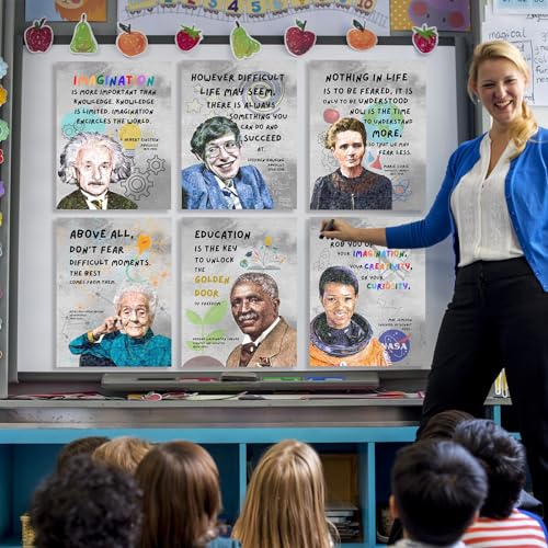 Famous Scientists Motivational Wall Art for Classroom Must Have Decor