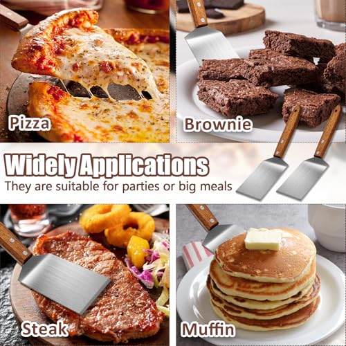 Murtenze 4 Pack Small Brownie Cookie Spatula, Metal Turner