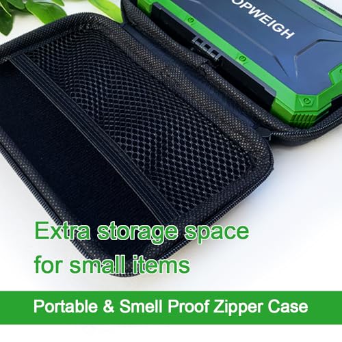 Gram Scale with Zipper Case,500g x 0.01g,Dual Powered Pocket Scale - color: Green