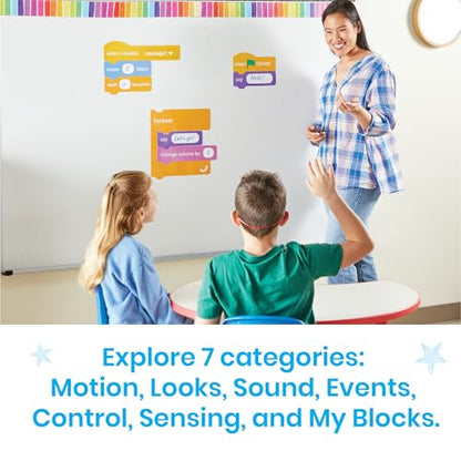 hand2mind Scratch Block-Based Coding Magnetic Demonstration Set - style: Demonstration Set
