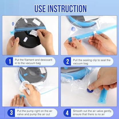 Diyeeni Electric Auto Air Pump, for 3D Printer Filament Storage Bag