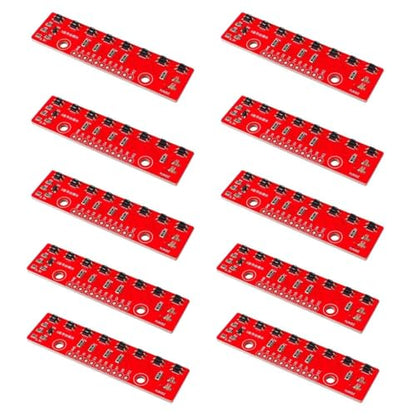 10PCS Tracking Module Infrared Detection Sensor Module DIY 8-Channel Infrared Detector Module 8bit Sensor Module