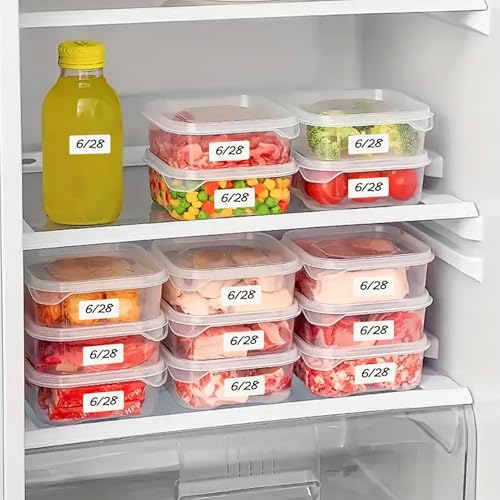 MaxGear 1000 Removable Freezer Labels 1x2 Inch