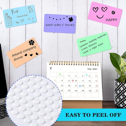 JANYUN 560 Pcs Round Sticky Clear Dots Stickers,6mm Putty Sticky Tack - size: 6mm Round 560pcs
