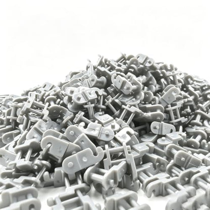 1500PCS Technical Chain Link Tread Compatible with legoes 3711 and Other Brands Build Custom Tracks Vehicles Tank Track(Grey) - color: Grey 1500pcs