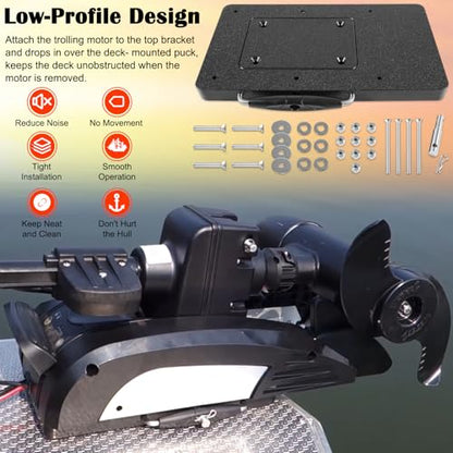 1854021 Composite Quick Release & Installer Bracket for Minn Kota Trolling Motors – Also Referred to MKA-21, Fits for Ulterra/Terrova/PowerDrive/PowerDrive V2 / PowerDrive Pontoon/Deckhand 40