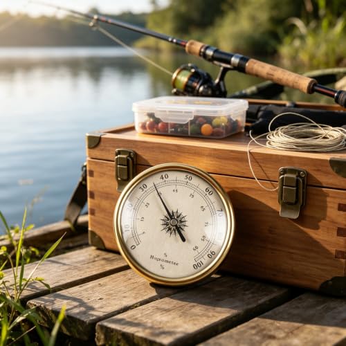 Thermometer Hygrometer Barometer Analog Weather Gauge Compact Outdoor Weather Instrument for Fishing Boating, Thermometer - color: Thermometer