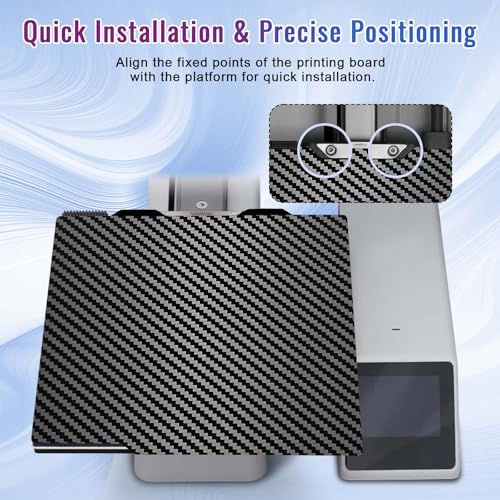 IdeaFormer 3D PEO PET Build Plate - Bambu Lab A1 Mini, Carbon Fiber PET Double Sided Textured Plate, 184x184mm - color: Smooth PEO+Smooth PET