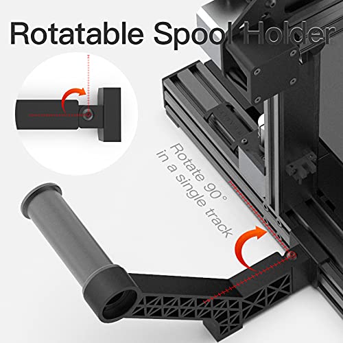 Original Upgrade Rotatable Filament Holder Mount Spool Bracket Compatible with Creality Ender 3 V2 Ender3 Pro/Max, CR-6 SE/Max, CR-10 MAX/AC Vyper/Kobra 3D Printer