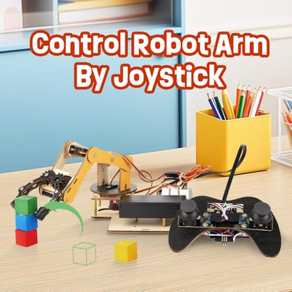 ACEBOTT 3-in-1 ESP32 IoT Control Smart Factory Starter Kit, Electronics Programming Kit Compatible with Arduino Scratch Online Tutorials, School DIY Education Solution Series STEAM Set for Teens 12+ - color: Gold