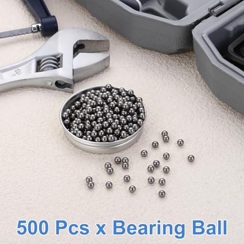 uxcell 500Pcs 4.5mm Bearing Balls,Solid Carbon Steel G1000 Precision Balls - size: 4.5mm