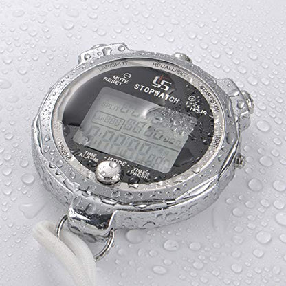 LAOPAO Melt Stopwatch, Clock Daily Rainproof Digital Timer for Sports Match,Competition,Coach,Referee,Training,Timing - color: Ys-2018