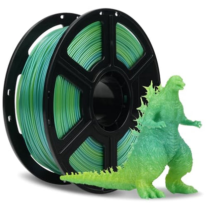 FLASHFORGE Chameleon Gradient Rapid PLA Filament Yellow & Green, High Speed PLA Filament 1.75mm Max 500mm/s Fast Printing, Displays Shimmering Effects from Various Angles and Light - color: Chameleon Gradient Yellow & Green