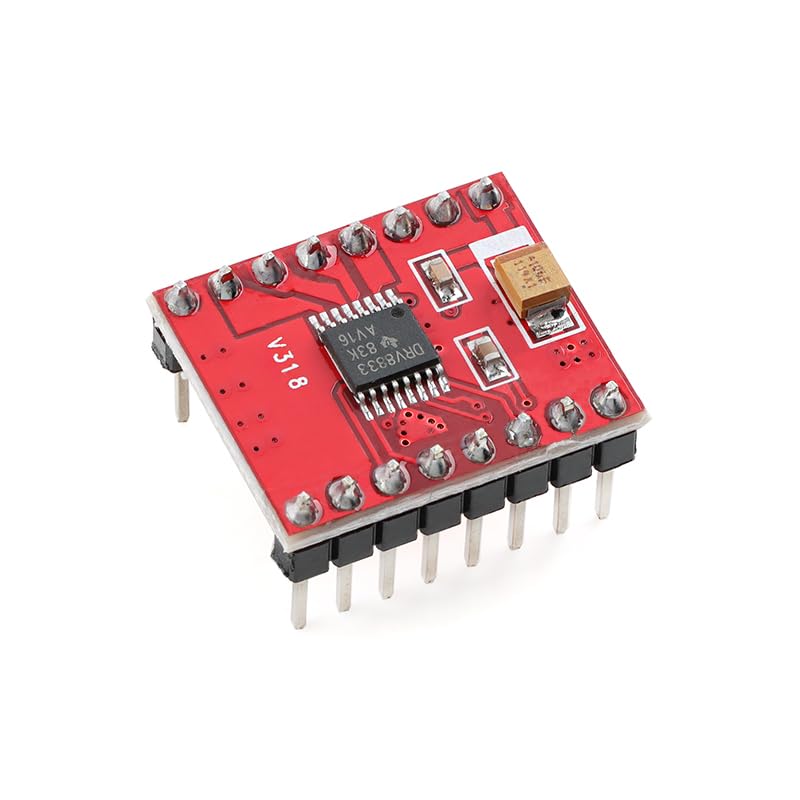 5Pcs DRV8833 Dual H-Bridge DC Motor Driver Module Compatible with TB6612FNG Low Voltage Red PCB 2-Way Drive Board