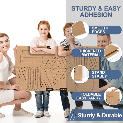 Rsgift Trifold Poster Board 48 x 36 4 Pack Corrugated Presentation Board - size: 36x48 inch