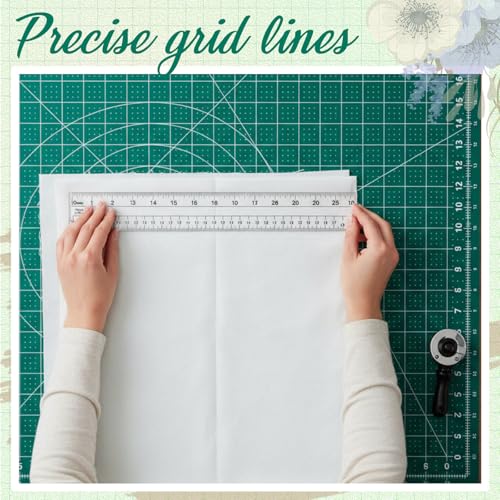 Teenyyou 18" x 24" Self Healing Cutting Mat Foldable - color: Green, size: 24" L x 18" W