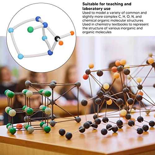 Chemistry Molecular Model Kit, Vibrant Color Easy to Disassemble Molecular Structure Model Educational PP Interesting for Class