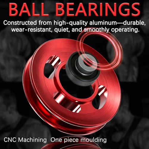 12pcs 90mm Aluminum Pulleys Wheel For Cable Machine Home Gym Equipment