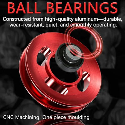12pcs 90mm Aluminum Pulleys Wheel For Cable Machine Home Gym Equipment