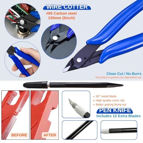 Gundam Model Tool Kit, 64pcs Hobby Modeler Basic Tool Set
