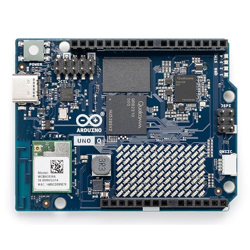 Arduino® UNO™ Q 4GB [ABX00173]- Hybrid Board, Qualcomm Dragonwing QRB2210 microprocessor (MPU) & STM32U585 Microcontroller(MCU), AI Vision, Voice, IoT, Robotics, Linux Debian OS, Wi-Fi 5, USB-C
