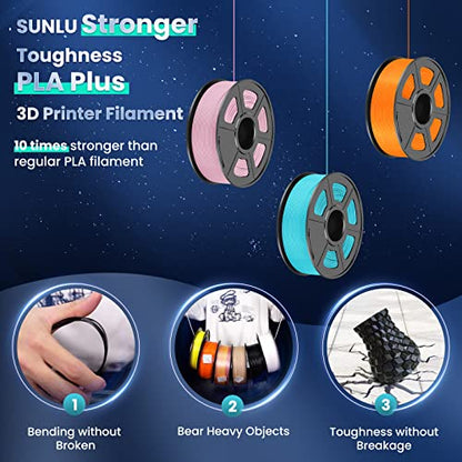 SUNLU PLA Plus Filament 1.75mm Transparent 1KG - color: 1000g-pla Plus Transparent, size: 1 kg