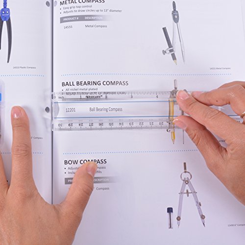 Westcott 15571 Clear Data Processing Magnifying Ruler, 12 Inch (Pack of 2) - size: 1 Count (Pack of 2)