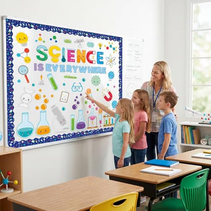Ceiba Tree 94Pcs Science Bulletin Board Decorations Science Fun Cutouts