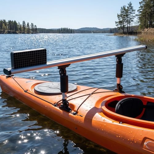 Kayak Motor Mount, Fishing Kayak Trolling Motor Mount Rack Aluminum Outboard Mounting Bracket Holder Kit