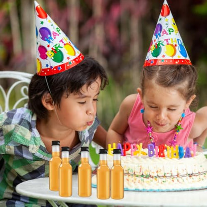 30 Pack 1.7oz Mini Liquor Bottles with Black Cap,Plastic Alcohol Bottles with 10 Funnels,Airtight Plastic Spirit Bottle for Weddings,Party Supplies - size: 30 Pack