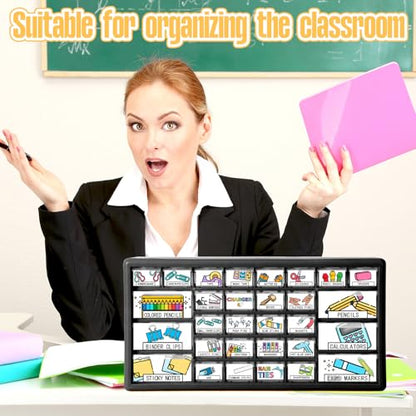 Frienda 84 Pcs 4 Sheet Classroom Toolbox Labels for Teacher,Pastel - style: Pastel